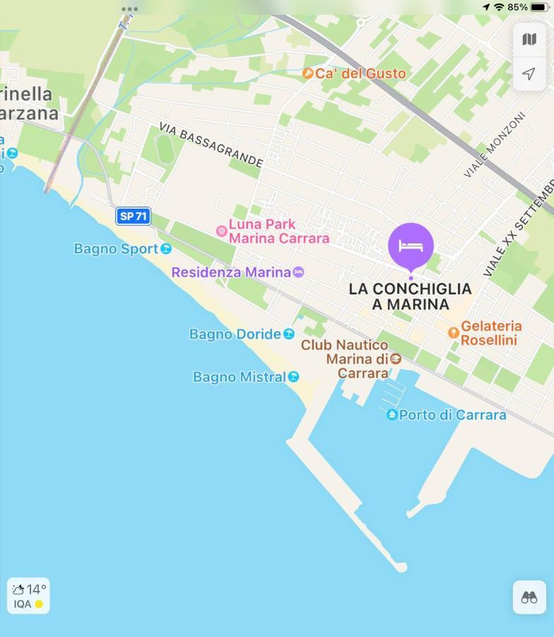 Apartamento La Conchiglia A Marina Marina Di Carrara Exterior foto